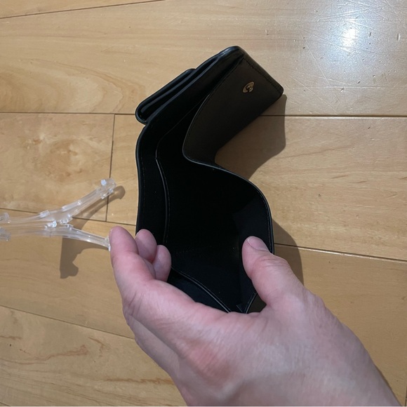 Tory Burch Kira Mixed-Materials Tri-Fold Mini Wallet - Picture 7 of 7